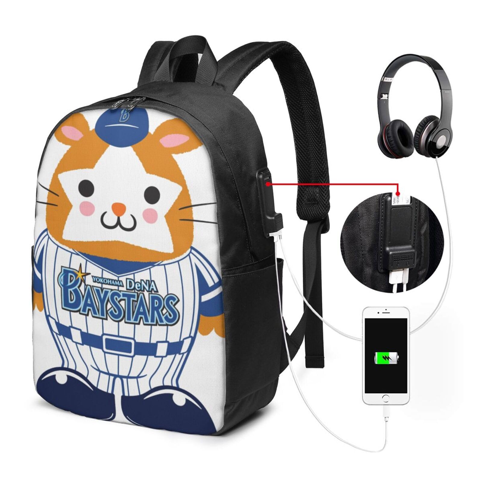 【新品未使用品】横浜ベイスターズ グッズ5点 リュックサック・湯たんぽ ・ Amazon.co.jp: 横浜ベイスターズ カバン リュックサック 外出 軽量
